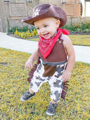 Baby Cowboy Costume in Newborn to 7 tears old for Boys Cake Smash or Dress Up