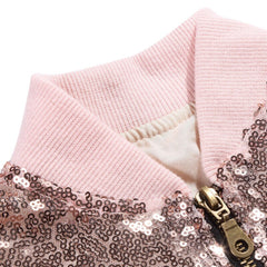 Girls Sequin Jacket - Pink Sequin