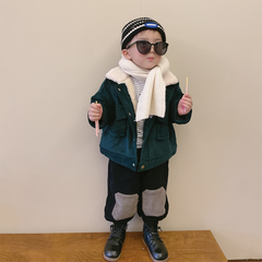 Unisex Toddler Jacket - Corduroy and Sherpa Kids Jacket