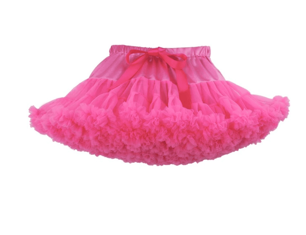 Hot pink layered clearance tutu skirt