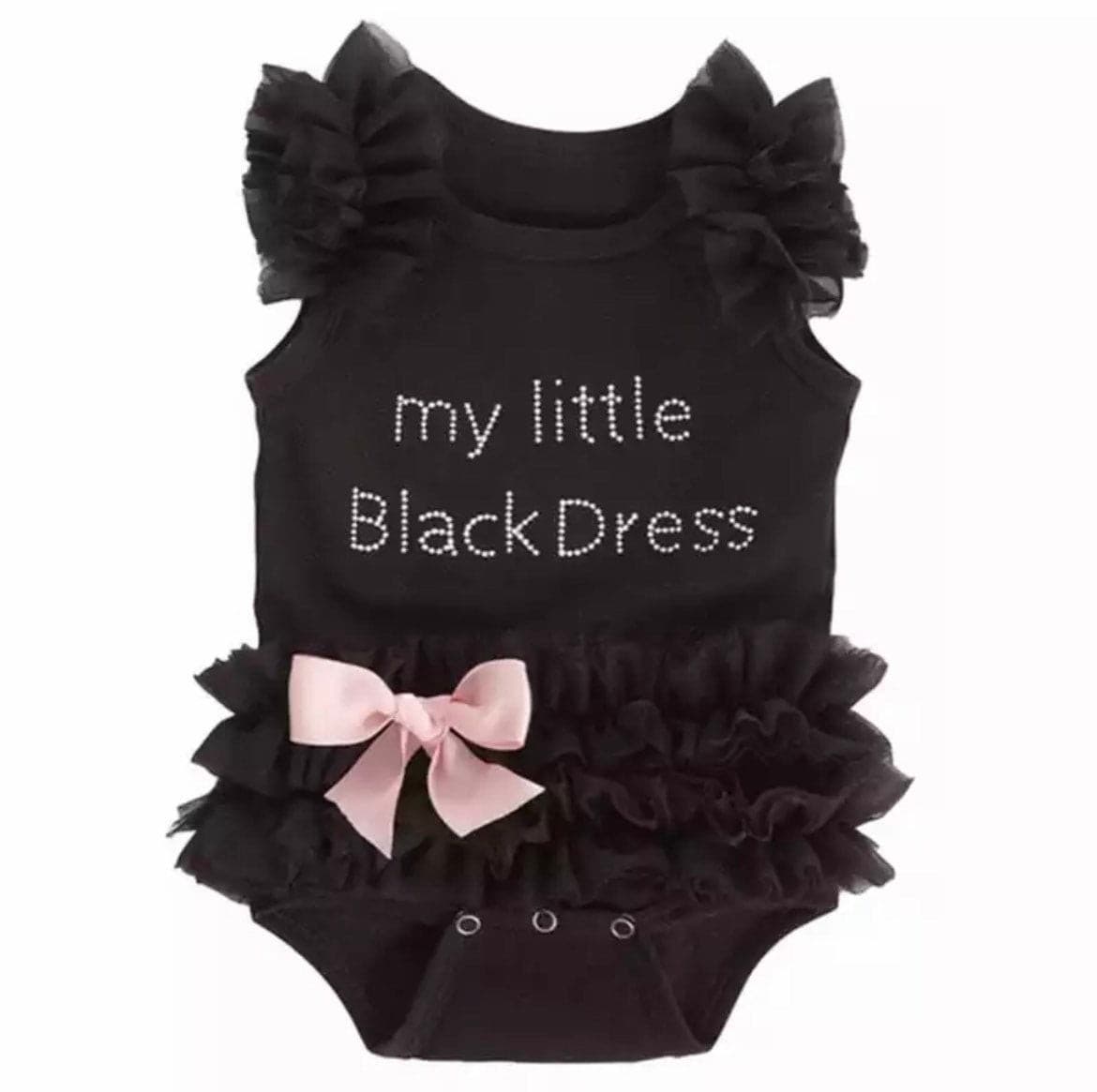 Lottie - Baby LBD Little Black Dress Romper Tutu.