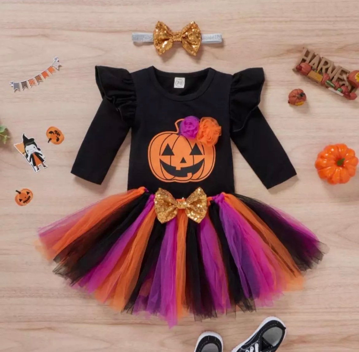 First Halloween Costume , First Halloween outfit, First Halloween Dress, Baby Halloween Outfit , Baby Girl Halloween Costume, Halloween Tutu.