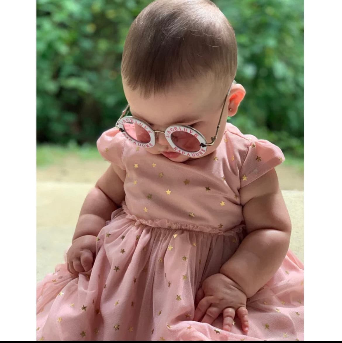 Pink Designer Look Sunglasses for Toddlers.