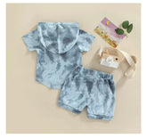 Byron Tie-Dye Set - Blue Wash.