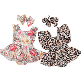 Jana Leopard Frill Romper.