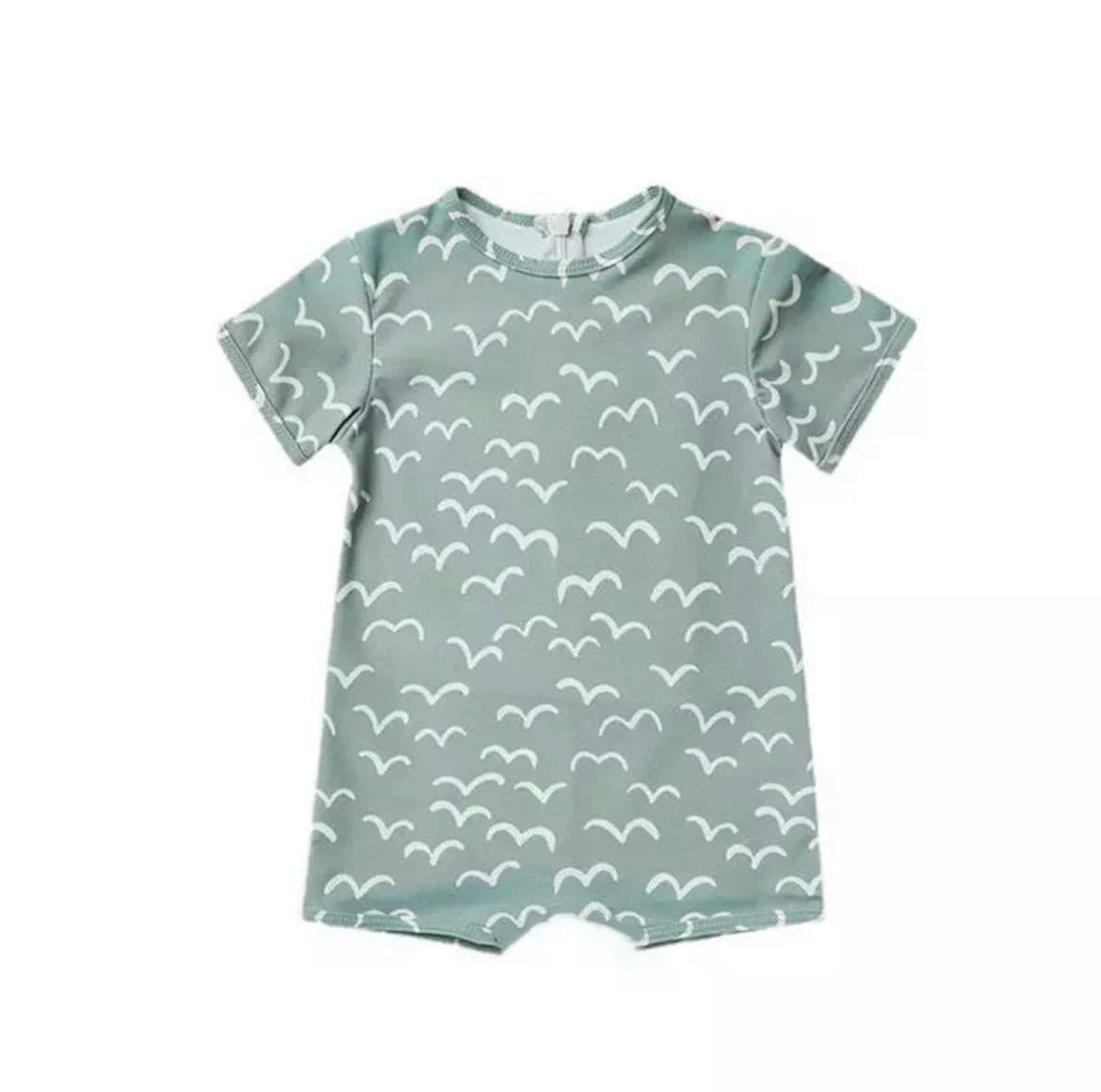 Swimwear/ Unisex Swimwear- Bird Print.