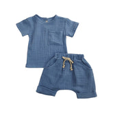 Sunny Set - Organic Cotton Baby Clothes Set - Summer Set Casual.