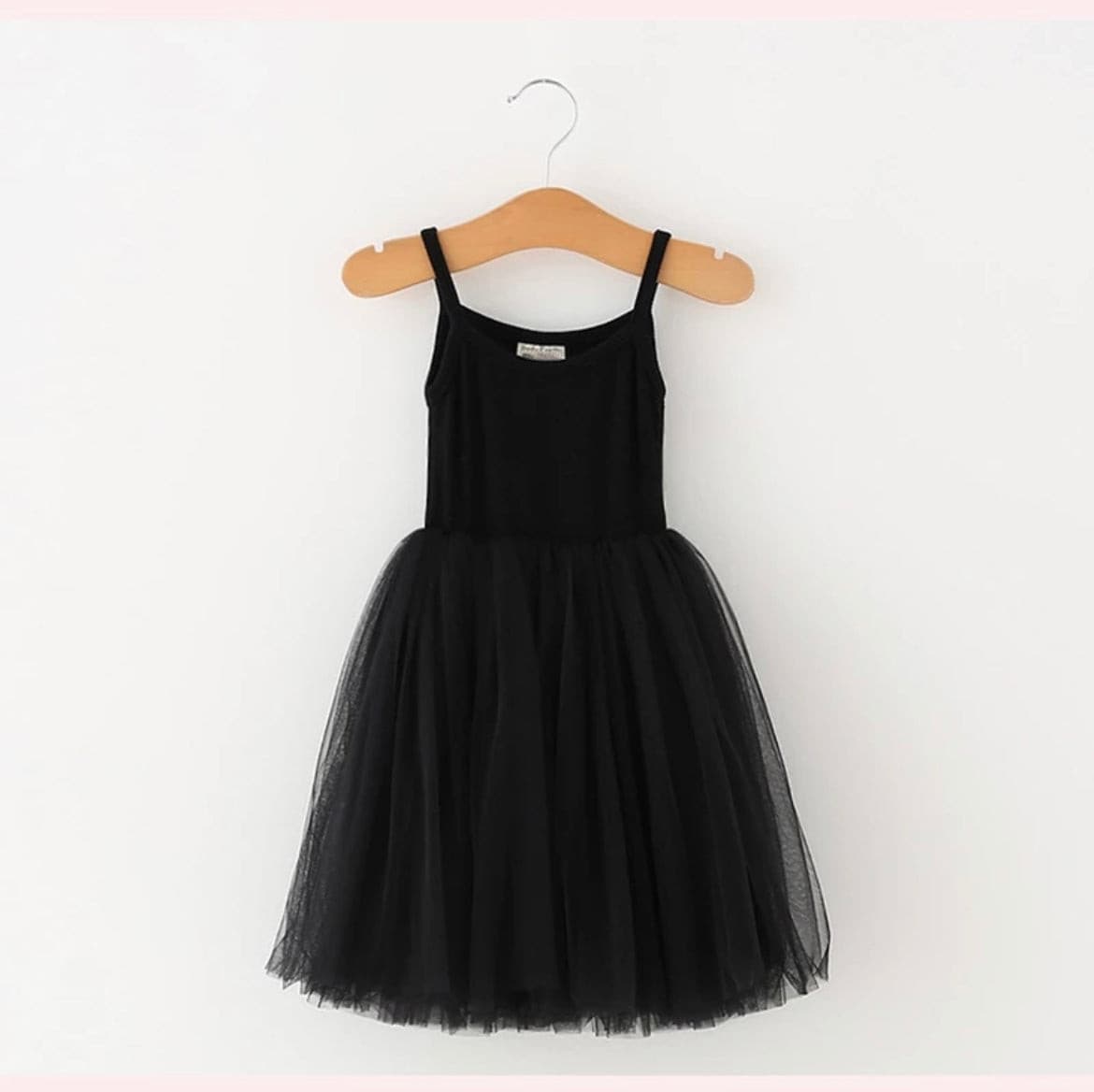 Mila- Black Singlet Dress with Tulle Tutu.