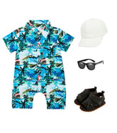 Baby Hawaiian Romper Shirt - Onesie.
