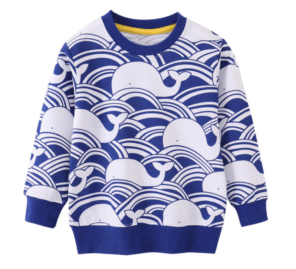 Blue Whale - Boys Cotton Jumper / Sweater.