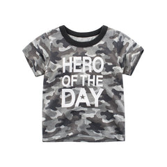 Hero Of The Day - Camo T-shirt Boy Cotton Short Sleeve Hero Of The Day - Camo T-shirt Boy Cotton Short Sleeve.