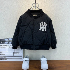 Boys Quilted Jacket - Baseball Jacket