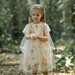 Girls star sequin princess dresses