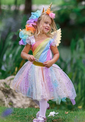 Girl Rainbow Unicorn Dress