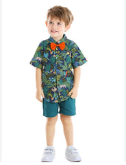 Bowie -Boys Clothing Set - Summer Floral , Sizes 1-7y