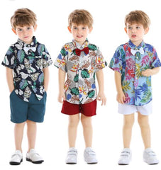 Bowie -Boys Clothing Set - Summer Floral , Sizes 1-7y