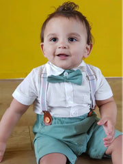 Baby Boy Gentleman Suit with Bow tie