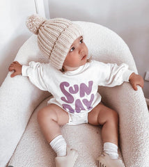 Sunday - Baby & Toddler Oversize Sweater Romper