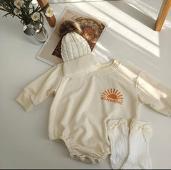 Here Comes The Sun Organic Cotton Romper.