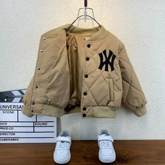 Boys Quilted Jacket - Baseball Jacket