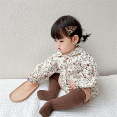 Louise - Boho Baby Blouse - Pretty Flower Cotton Romper