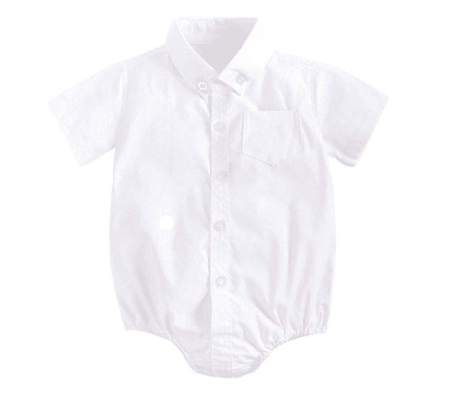 Marcus - Baby Boys Cotton Shirt Romper.