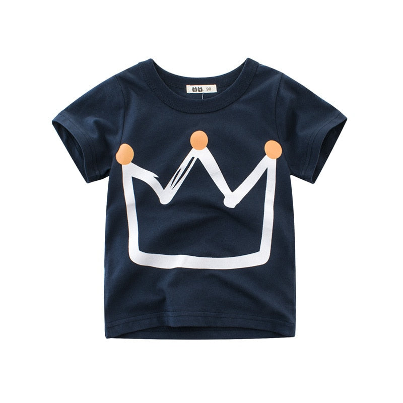 Homie Crown - Grey Toddlers Boy T-shirt Cotton Short Sleeve Homie Crown - Grey Toddlers Boy T-shirt Cotton Short Sleeve.