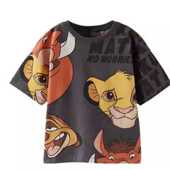 Kids Lion King Tee - Children T-shirts Short Sleeves.