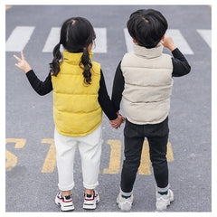 Otis - Corduroy Kids Vest Jacket, Milk Beige