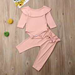 Frill Neck Romper Set