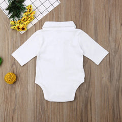 Baby Boy Gentleman Formal Bodysuit, Newborn Cotton Onesie