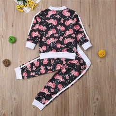 Carmen - Floral Girl Clothes Set , Tracksuit Long Sleeve