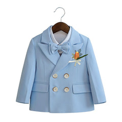 British Style Boys Wedding Suit - Sky Blue