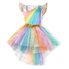 Girl Rainbow Unicorn Dress