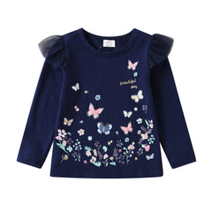 Girls Clothing Sets Cotton & Butterfly Clothing Set