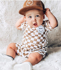 Baby Boy Clothes Sets - Checked / Plaid Shorts & Tee