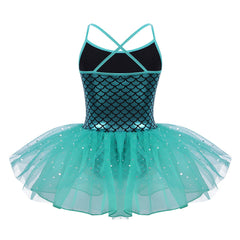 Little Girls Glitter Mermaid Tutu Dress - 4 Colours