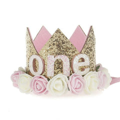 Glitter Baby Birthday Crown.