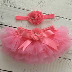 Baby Girls  First 1st Birthday Party Outfit  - Coral.