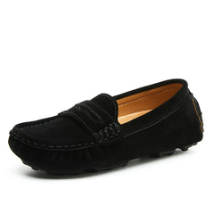 Petersburg - Boys Penny Loafers Shoes, Genuine Leather Suede.