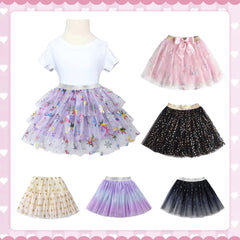 Girls Pink Tutu Layer Skirt 3T- 8T