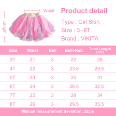 Girls Purple Glitter Tulle Tutu Skirt 3T-8T