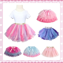 All Pink Layer Tulle Tutu Skirt 3T - 8T