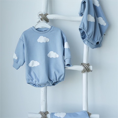 Cloud Sweater Romper - Long Sleeve Cotton
