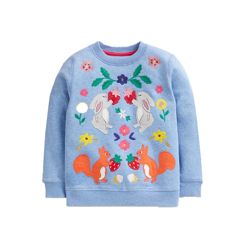 Woodlands Forest - Girls Embroidered Sweater Jumper Woodlands Forest - Girls Embroidered Sweater Jumper.