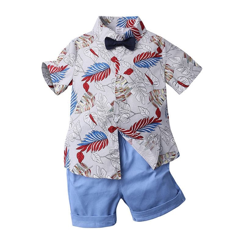 Bowie -Boys Clothing Set - Summer Floral , Sizes 1-7y.