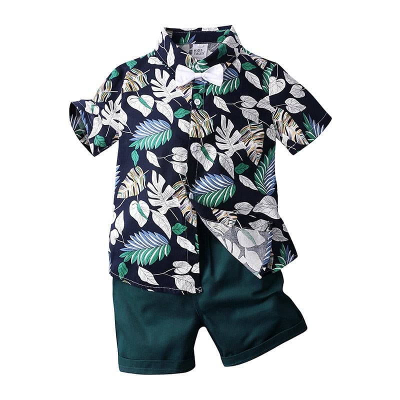 Bowie -Boys Clothing Set - Summer Floral , Sizes 1-7y.