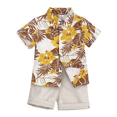 Bowie -Boys Clothing Set - Summer Floral , Sizes 1-7y.