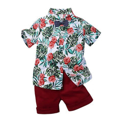 Bowie -Boys Clothing Set - Summer Floral , Sizes 1-7y.