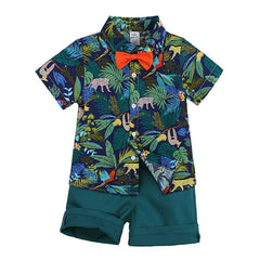 Bowie -Boys Clothing Set - Summer Floral , Sizes 1-7y.